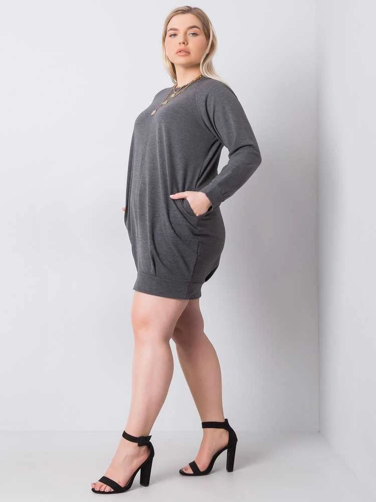 Basic Feel Good Suknelė-RV-SK-6296.99-tamsiai pilka