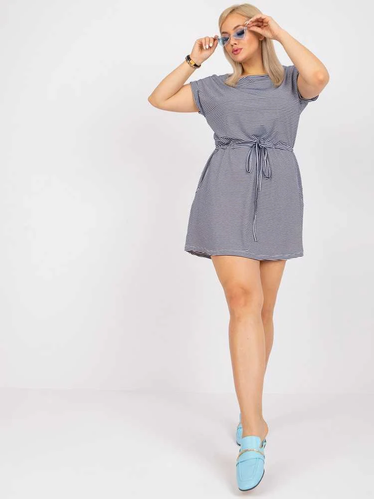 Basic Feel Good Suknelė-RV-SK-6632.25-balta-mėlyna