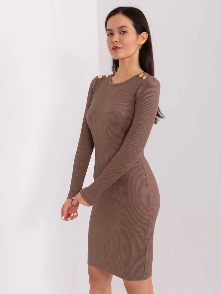 Basic Feel Good Suknelė-RV-SK-9219.13P-ruda