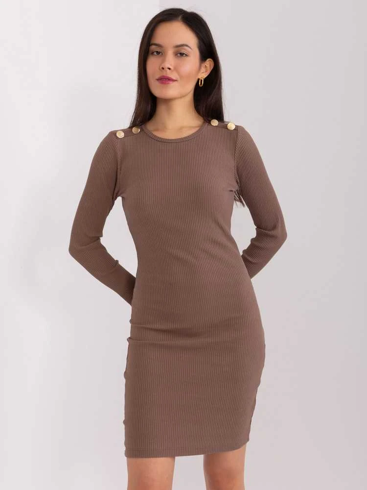 Basic Feel Good Suknelė-RV-SK-9219.13P-ruda