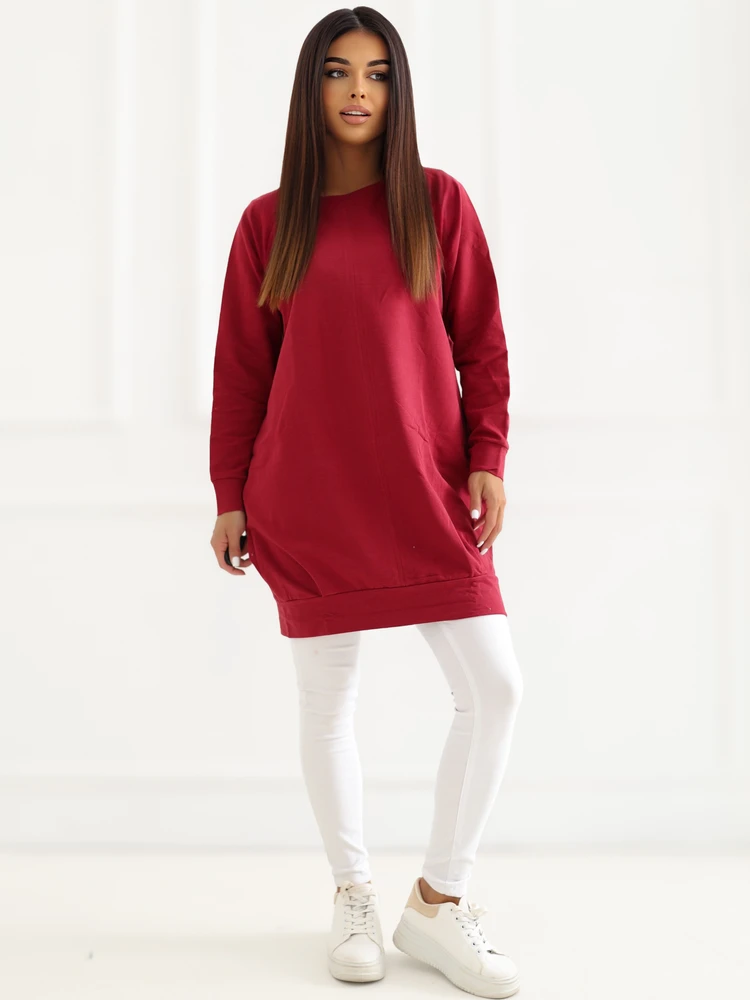 Basic Feel Good Suknelė-RV-TU-5184.93P-bordo