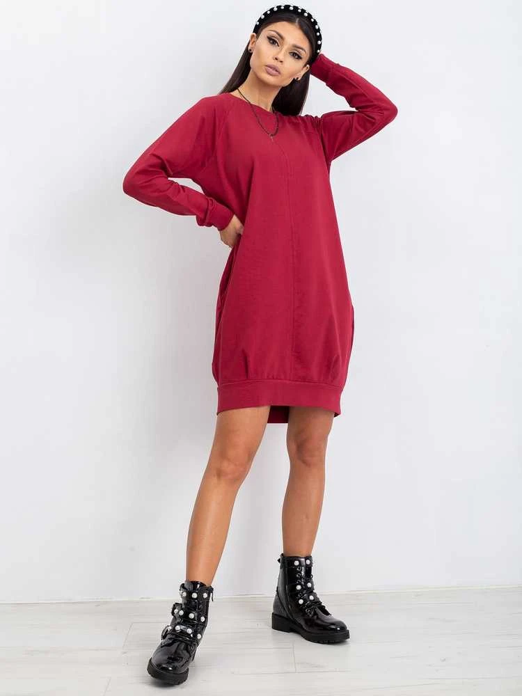Basic Feel Good Suknelė-RV-TU-5184.93P-bordo