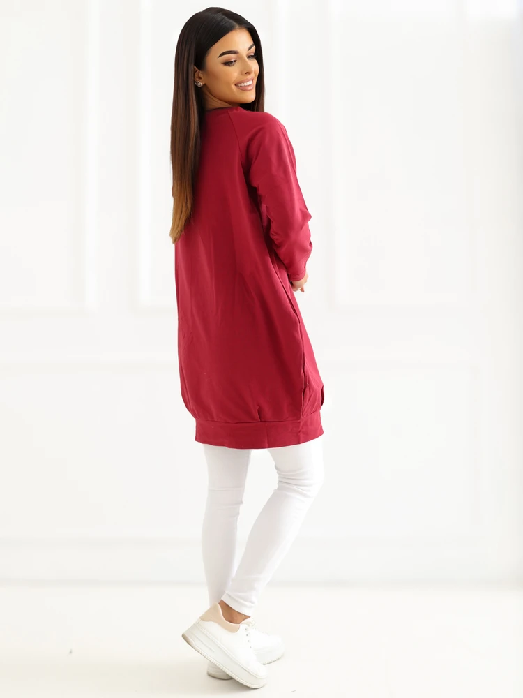 Basic Feel Good Suknelė-RV-TU-5184.93P-bordo