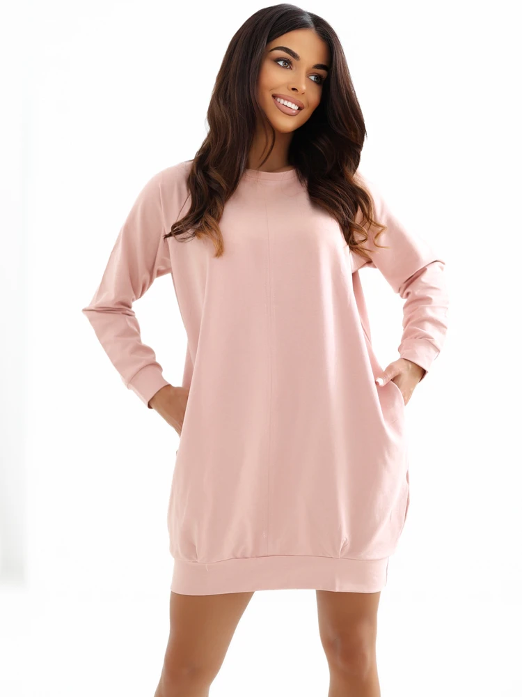 Basic Feel Good Suknelė-RV-TU-5184.93P-šviesiai rožinė
