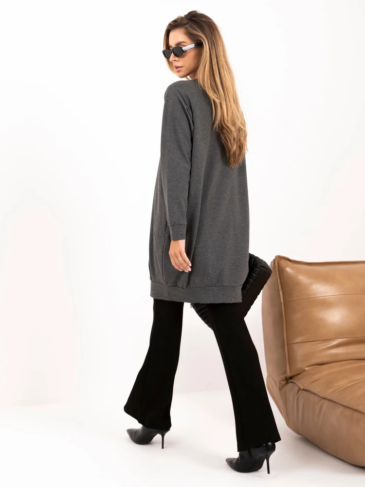 Basic Feel Good Suknelė-RV-TU-5184.93P-tamsiai pilka