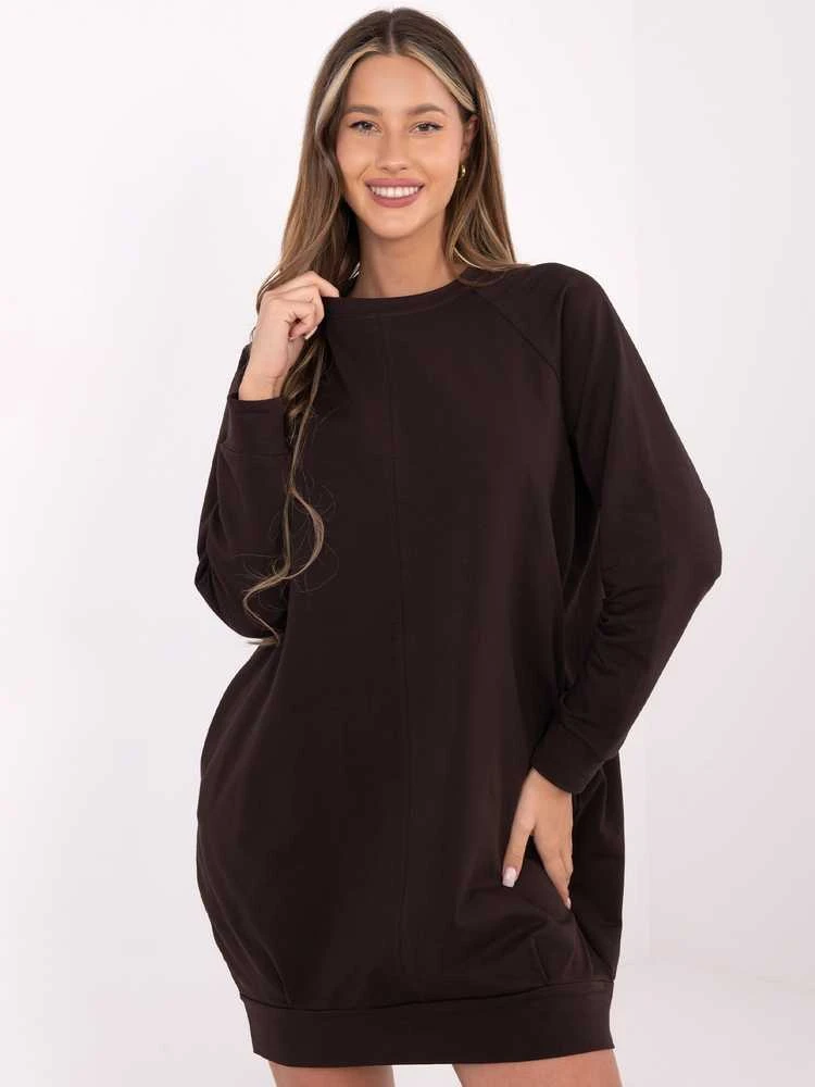 Basic Feel Good Suknelė-RV-TU-5184.93P-tamsiai ruda