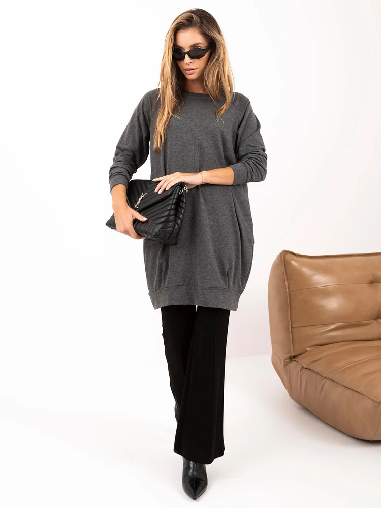 Basic Feel Good Suknelė-RV-TU-5184.93P-tamsiai pilka