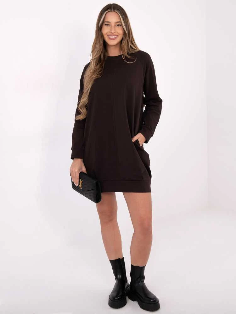 Basic Feel Good Suknelė-RV-TU-5184.93P-tamsiai ruda