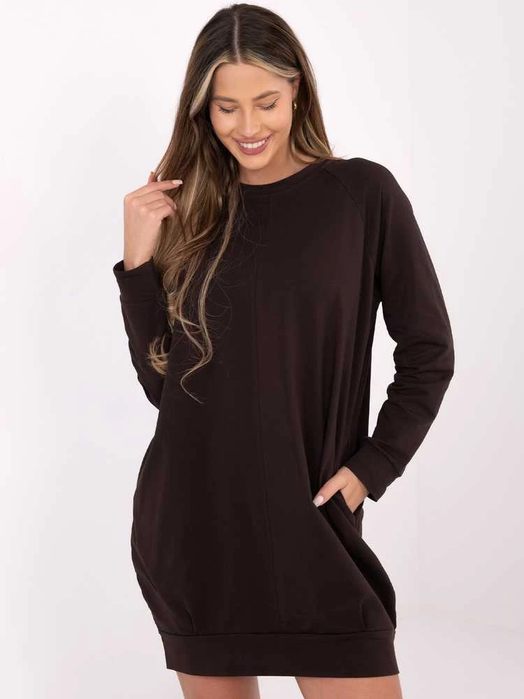 Basic Feel Good Suknelė-RV-TU-5184.93P-tamsiai ruda