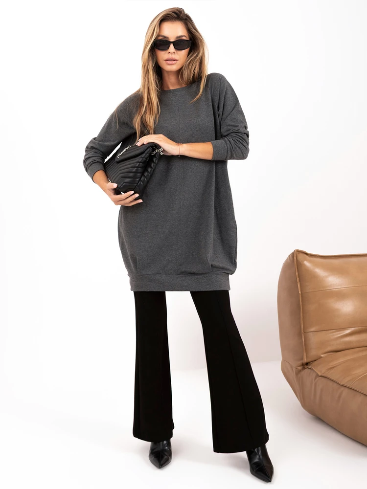 Basic Feel Good Suknelė-RV-TU-5184.93P-tamsiai pilka