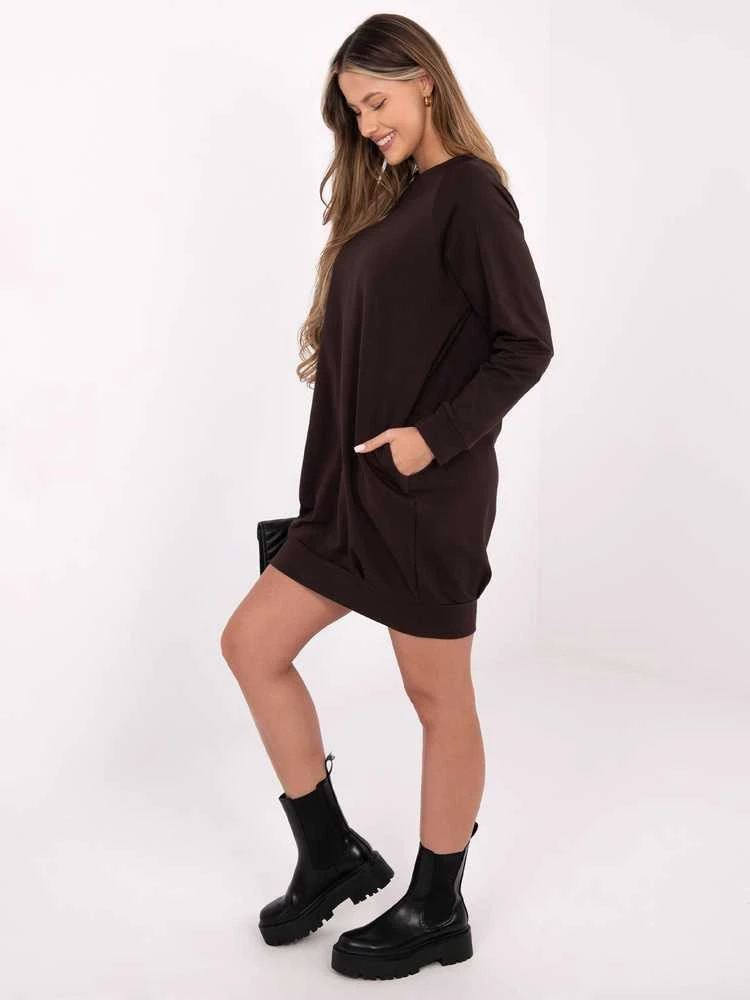 Basic Feel Good Suknelė-RV-TU-5184.93P-tamsiai ruda