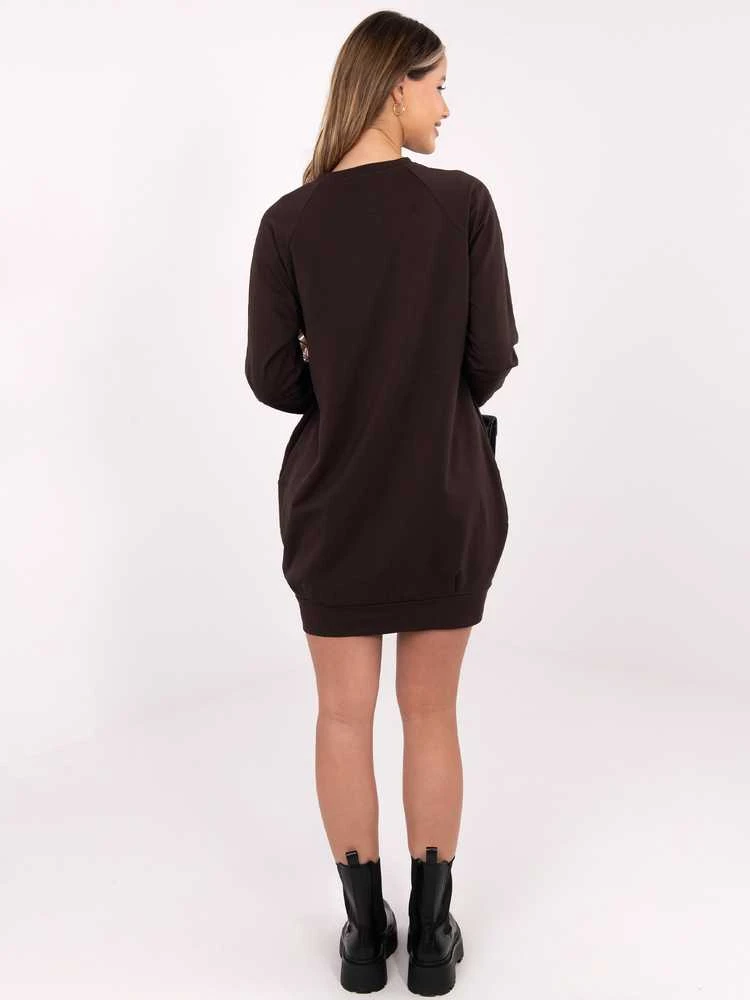 Basic Feel Good Suknelė-RV-TU-5184.93P-tamsiai ruda