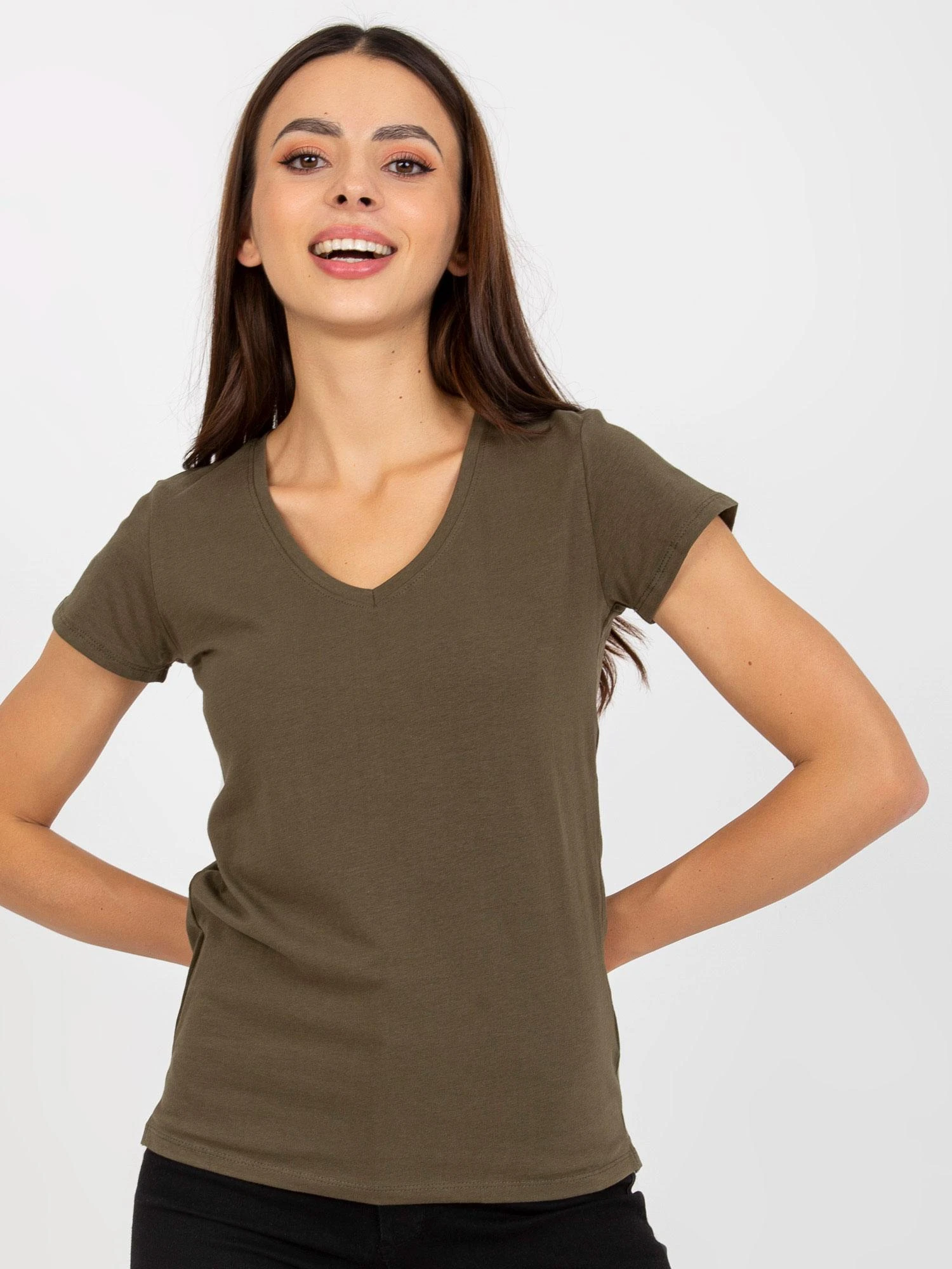 Basic Feel Good Marškinėliai-B-012.71P-khaki