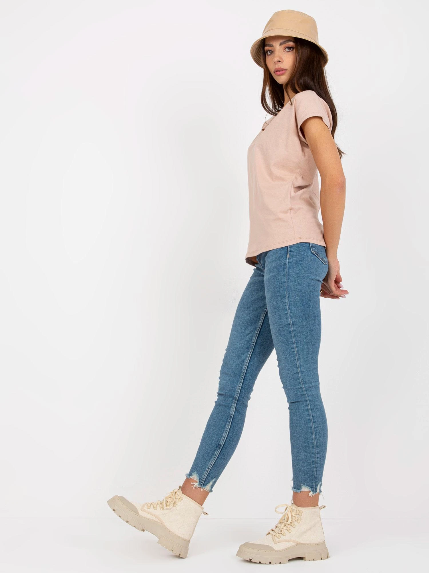 Basic Feel Good Marškinėliai-B-014.43-smėlio spalvos