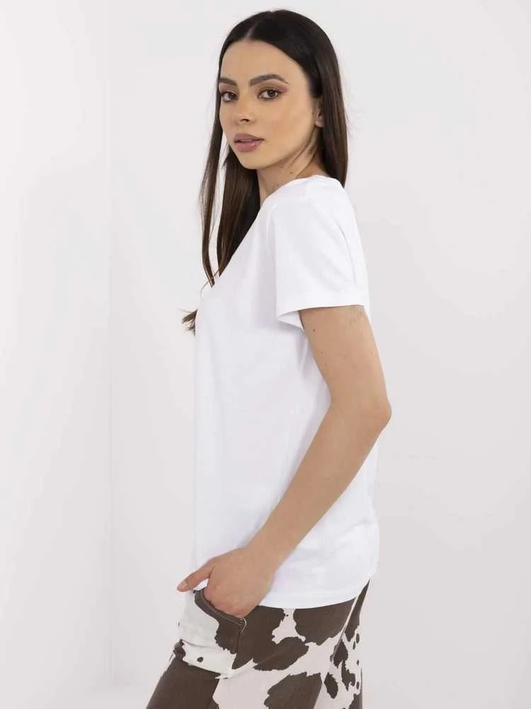 Basic Feel Good T-shirt-CLM-TS-1639.12-balta