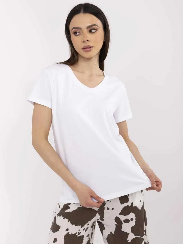Basic Feel Good T-shirt-CLM-TS-1639.12-balta