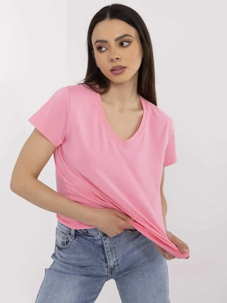Basic Feel Good T-shirt-CLM-TS-1639.12-rožinė