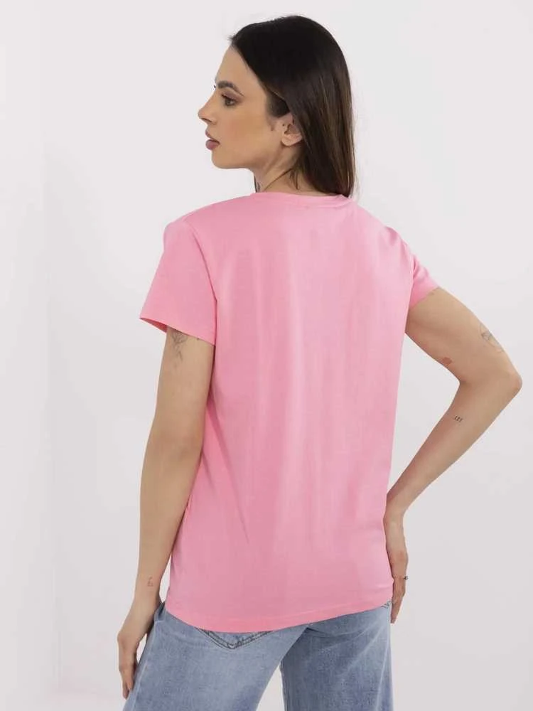 Basic Feel Good T-shirt-CLM-TS-1639.12-rožinė