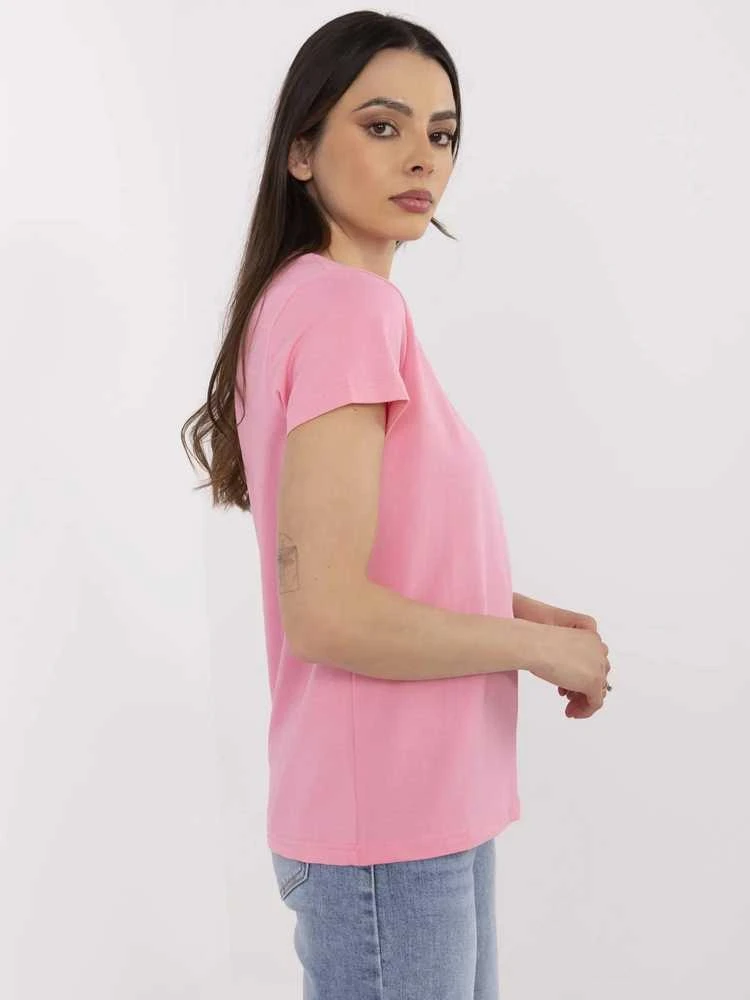 Basic Feel Good T-shirt-CLM-TS-1639.12-rožinė