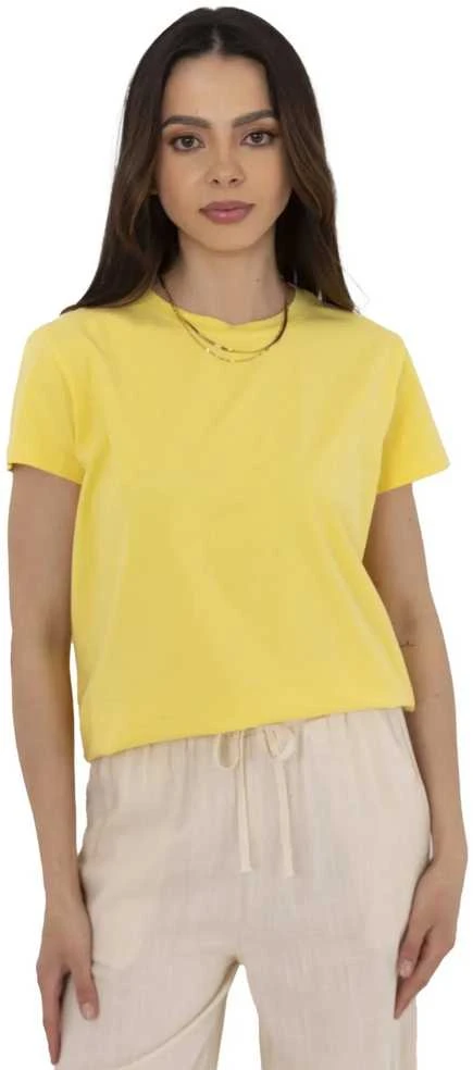 Basic Feel Good T-shirt-CLM-TS-1640.87-geltona