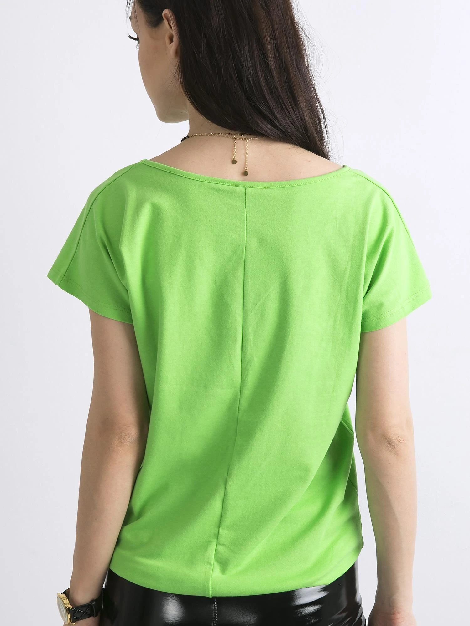 Basic Feel Good Marškinėliai-RV-BZ-4622.99-šviesiai žalia