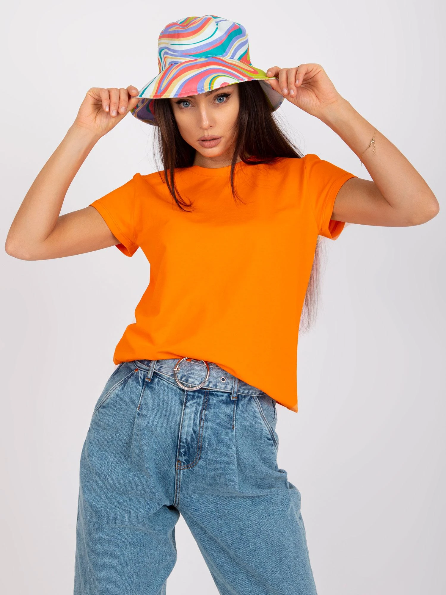 Basic Feel Good Marškinėliai-RV-TS-4623.08-oranžiniai