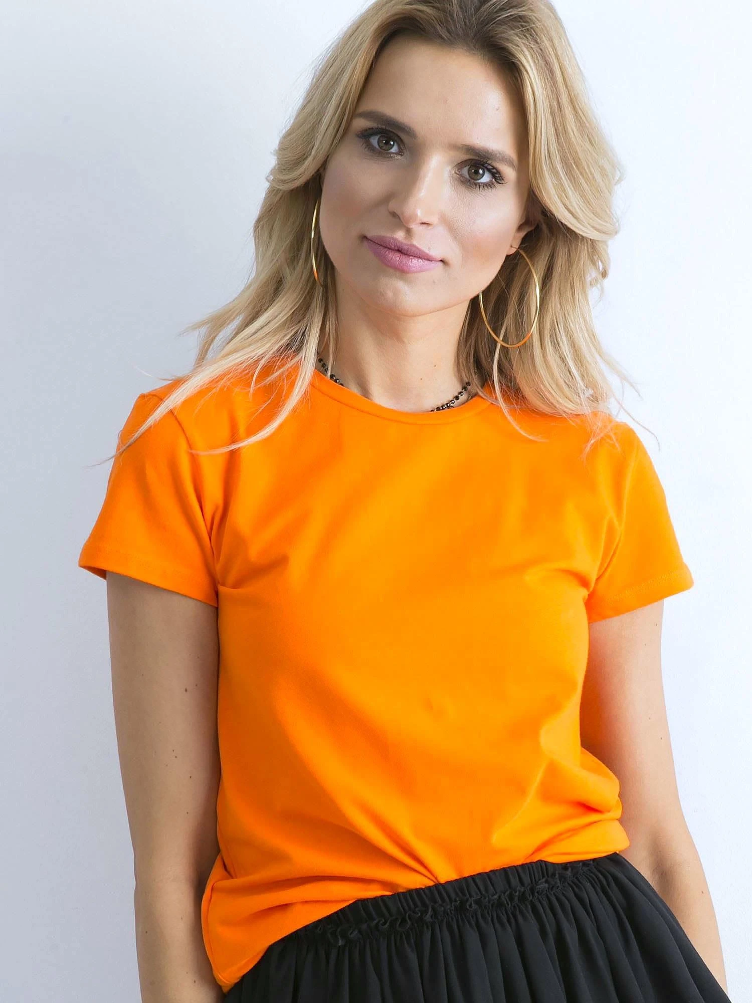 Basic Feel Good Marškinėliai-RV-TS-4623.08-oranžiniai
