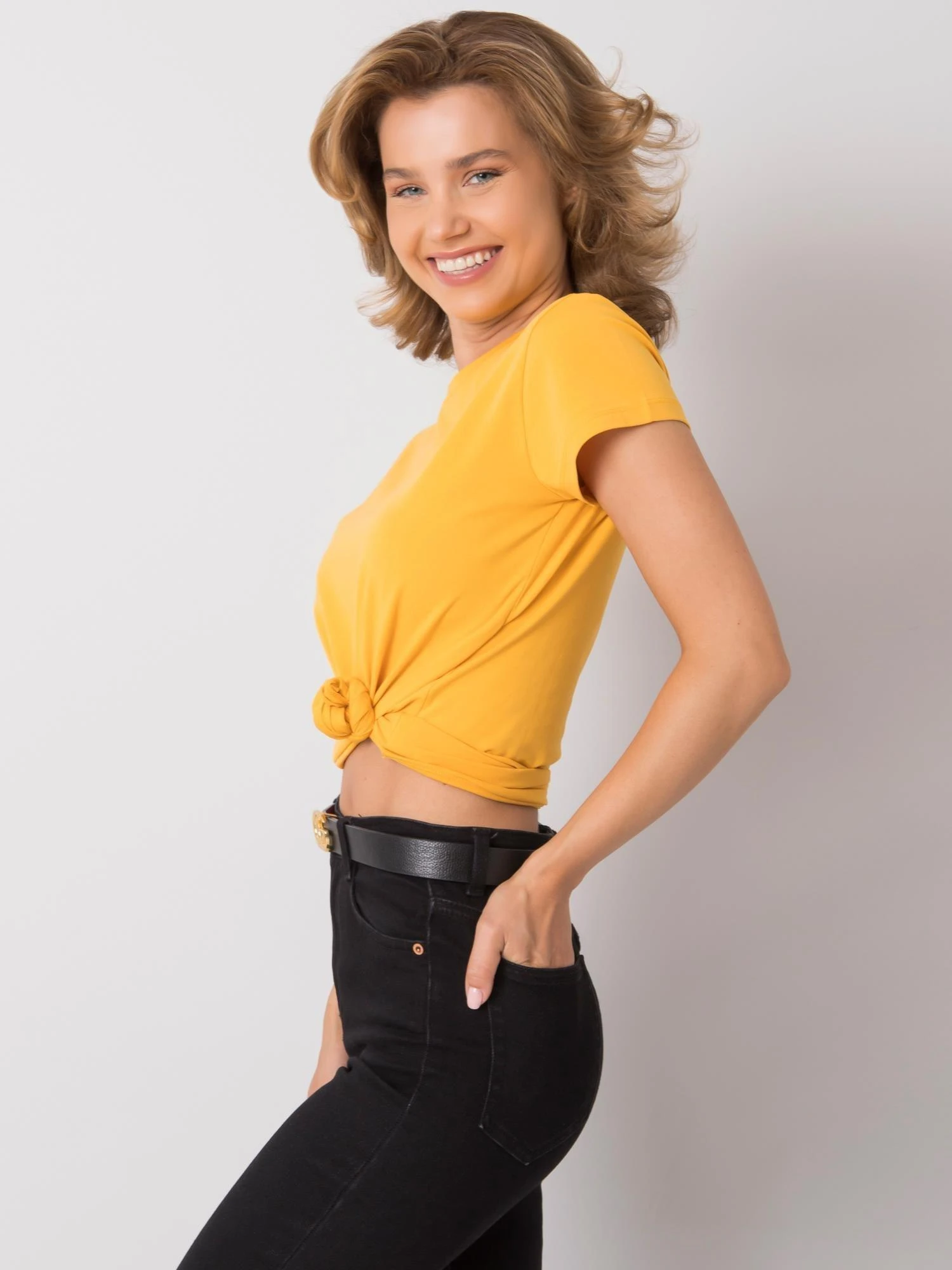 Basic Feel Good Marškinėliai-RV-TS-4623.16-šviesiai oranžinė