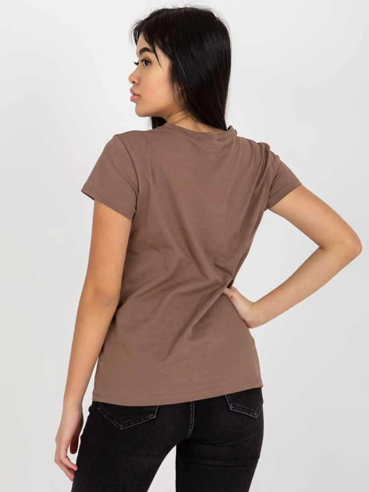 Basic Feel Good Marškinėliai-RV-TS-4623.40-rudi