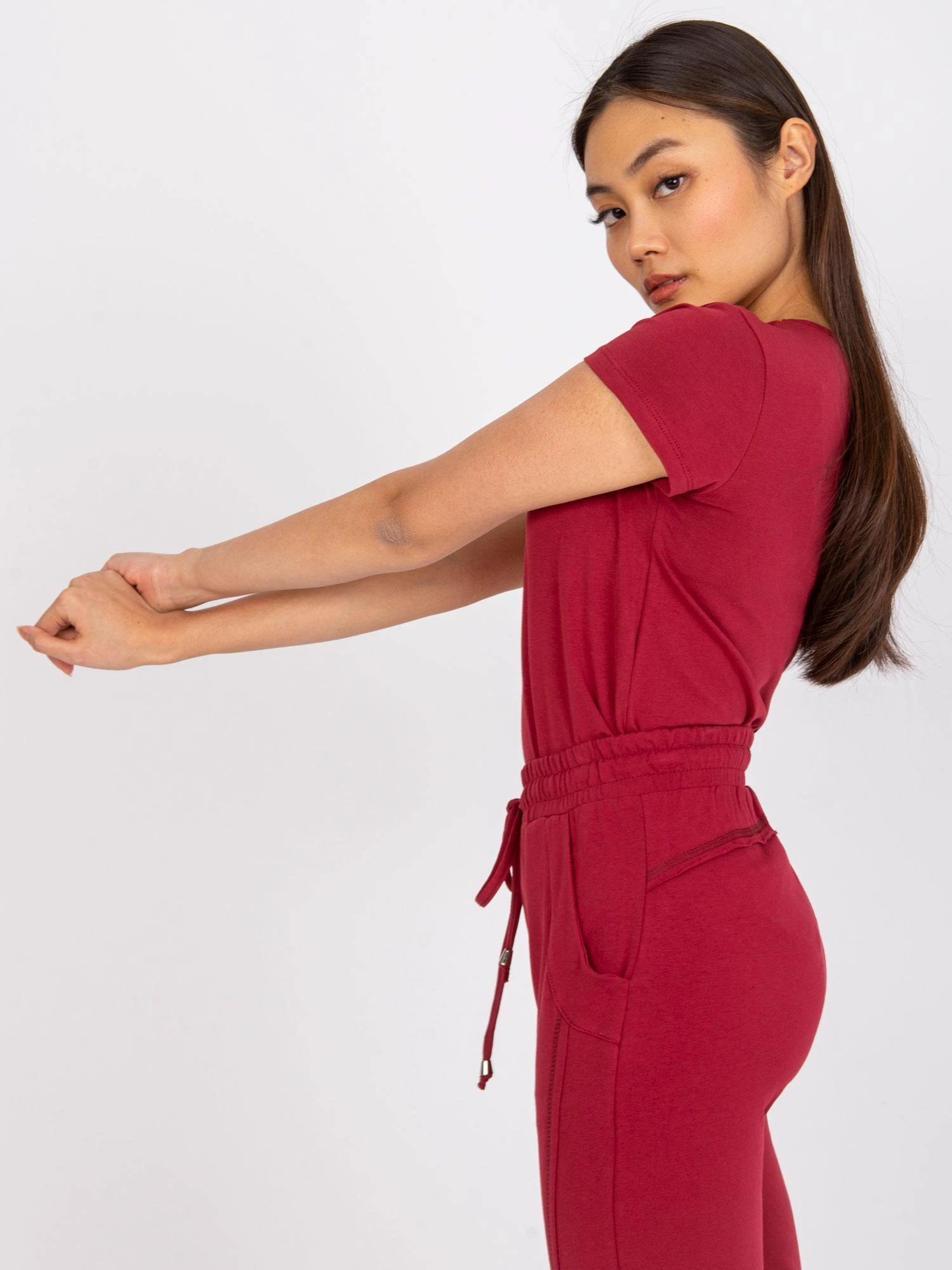 Basic Feel Good Marškinėliai-RV-TS-4623.42-bordo