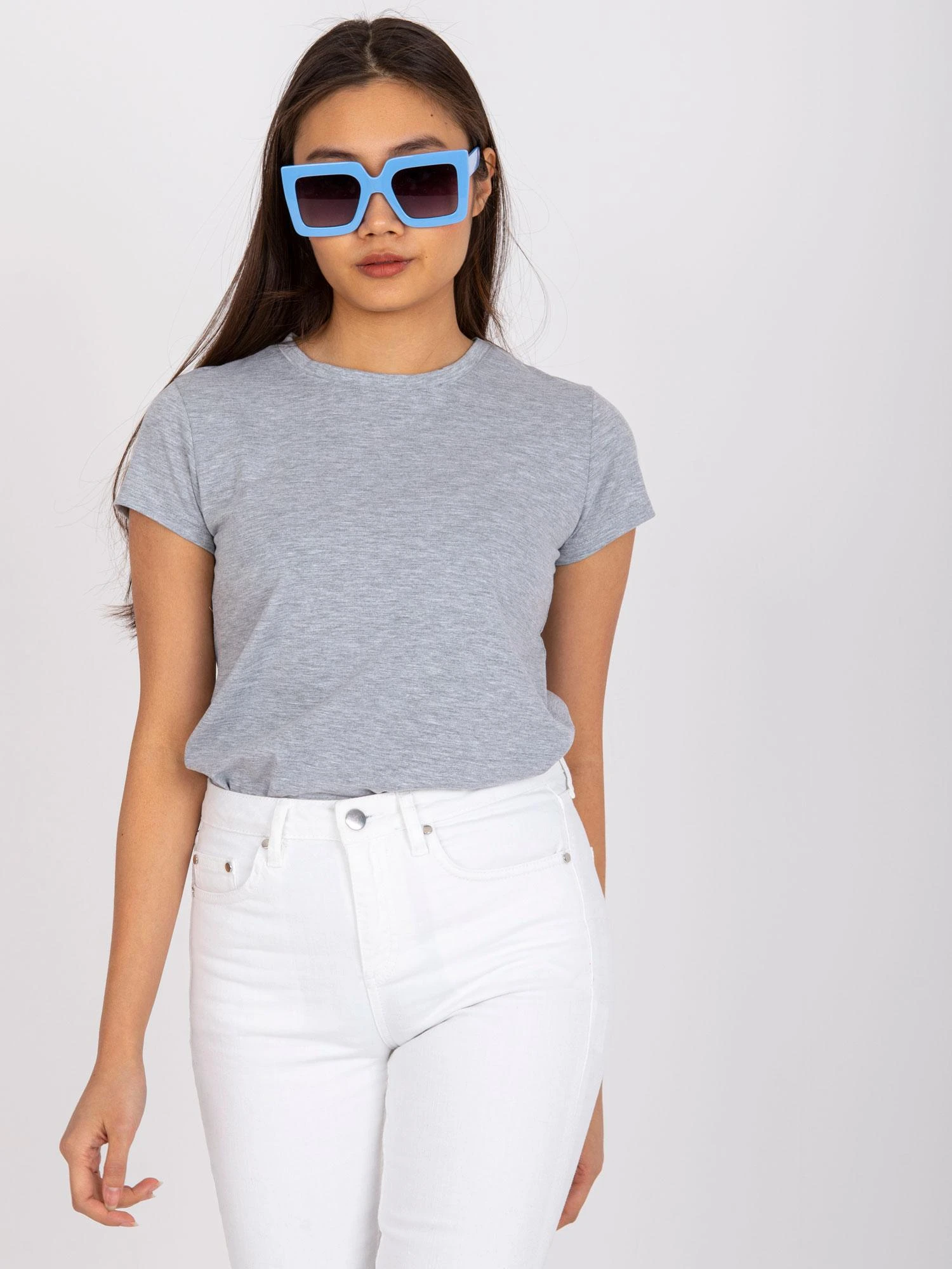 Basic Feel Good Marškinėliai-RV-TS-4623.69-pilki