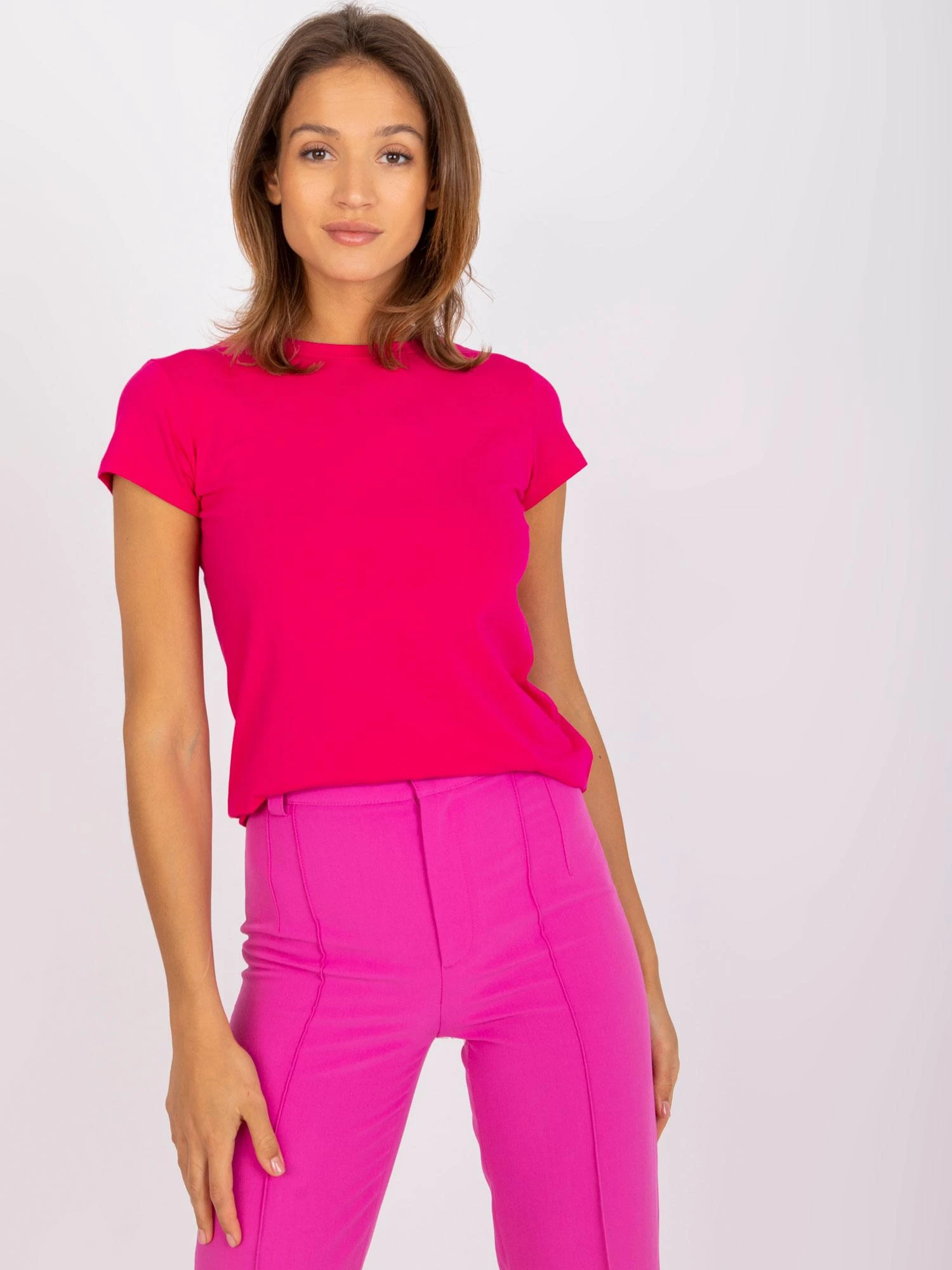 Basic Feel Good Marškinėliai-RV-TS-4623.71-fuksija