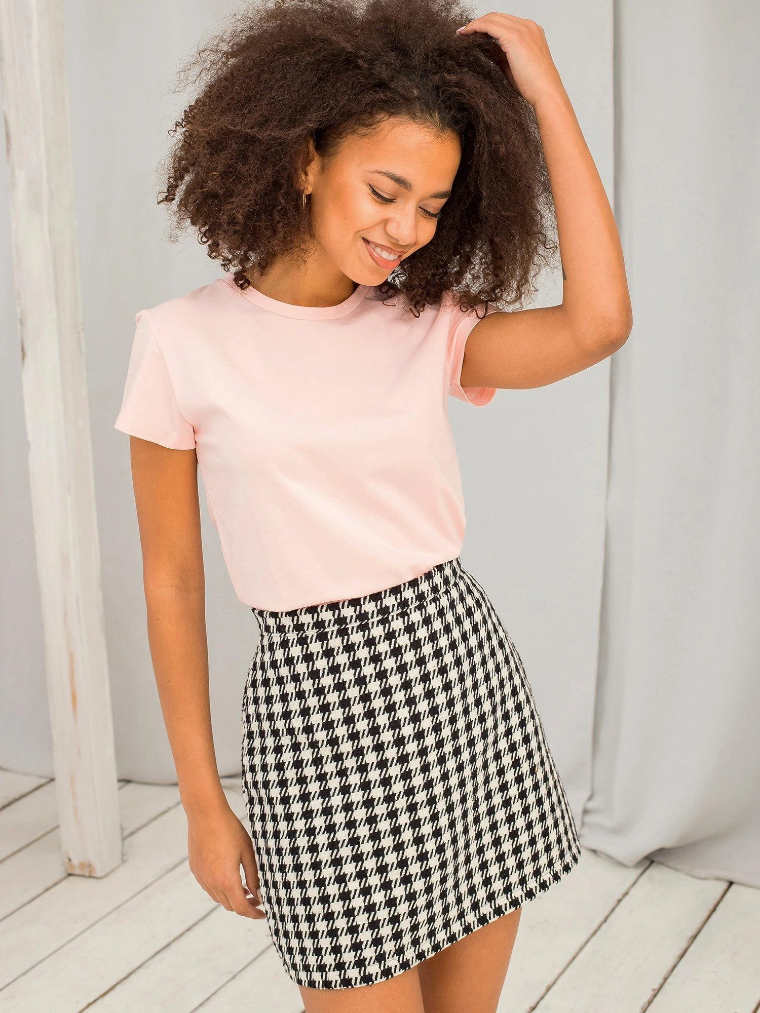 Basic Feel Good Marškinėliai-RV-TS-4623.71-šviesiai rožinė