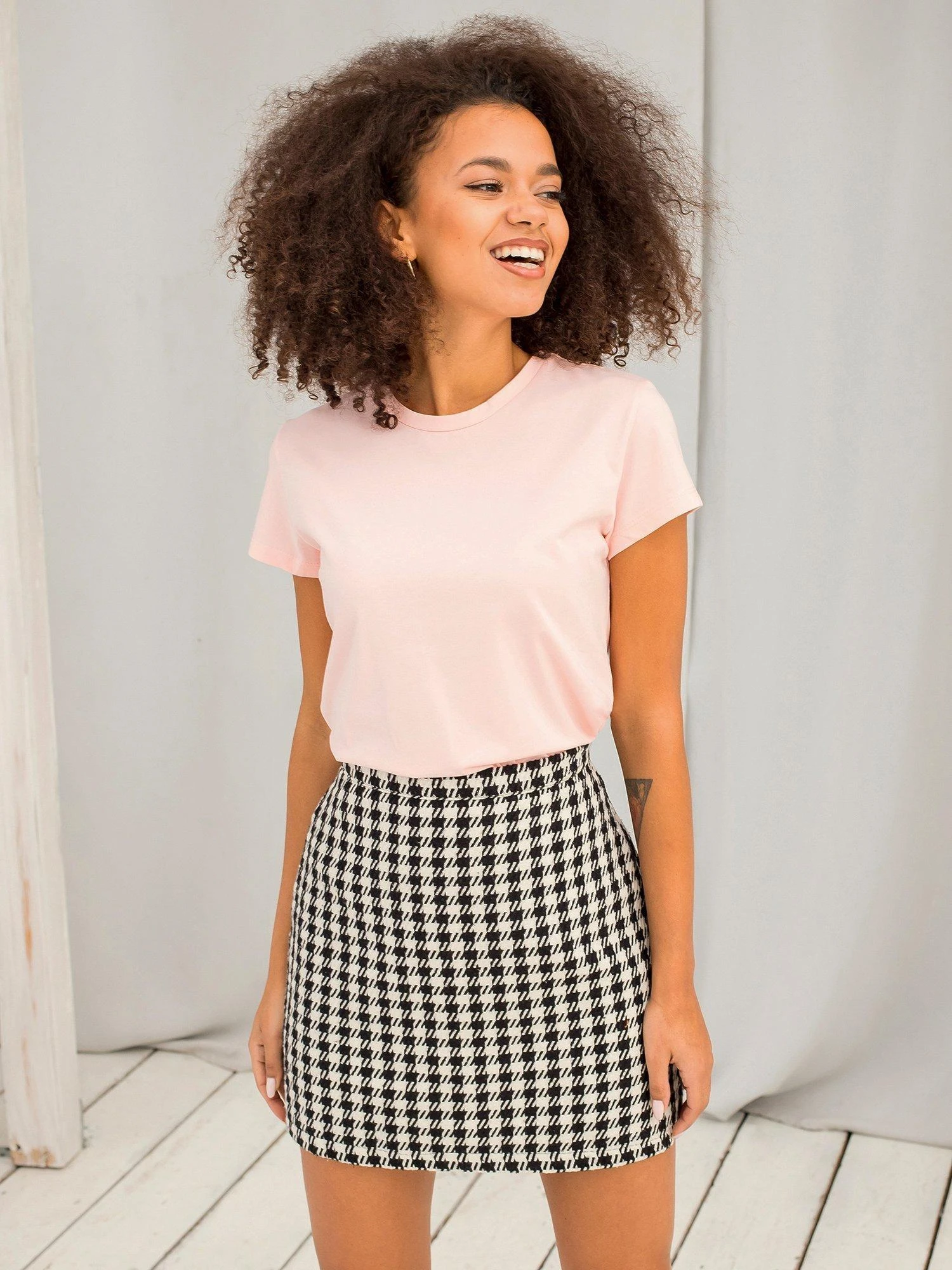 Basic Feel Good Marškinėliai-RV-TS-4623.71-šviesiai rožinė