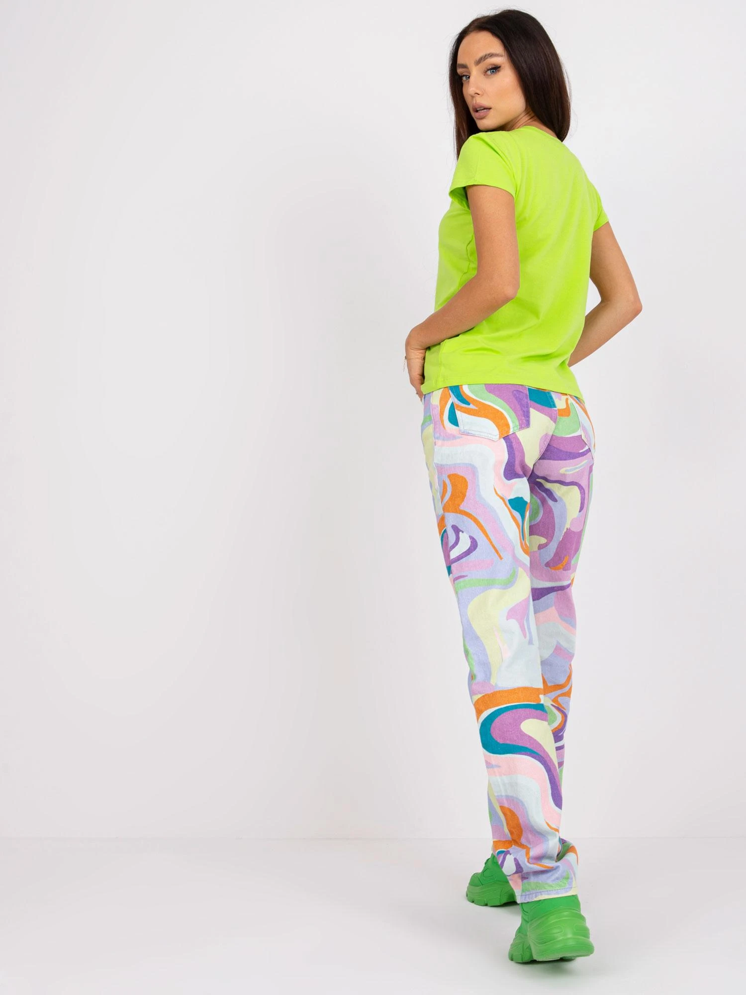 Basic Feel Good Marškinėliai-RV-TS-4623.84-fluo žalia