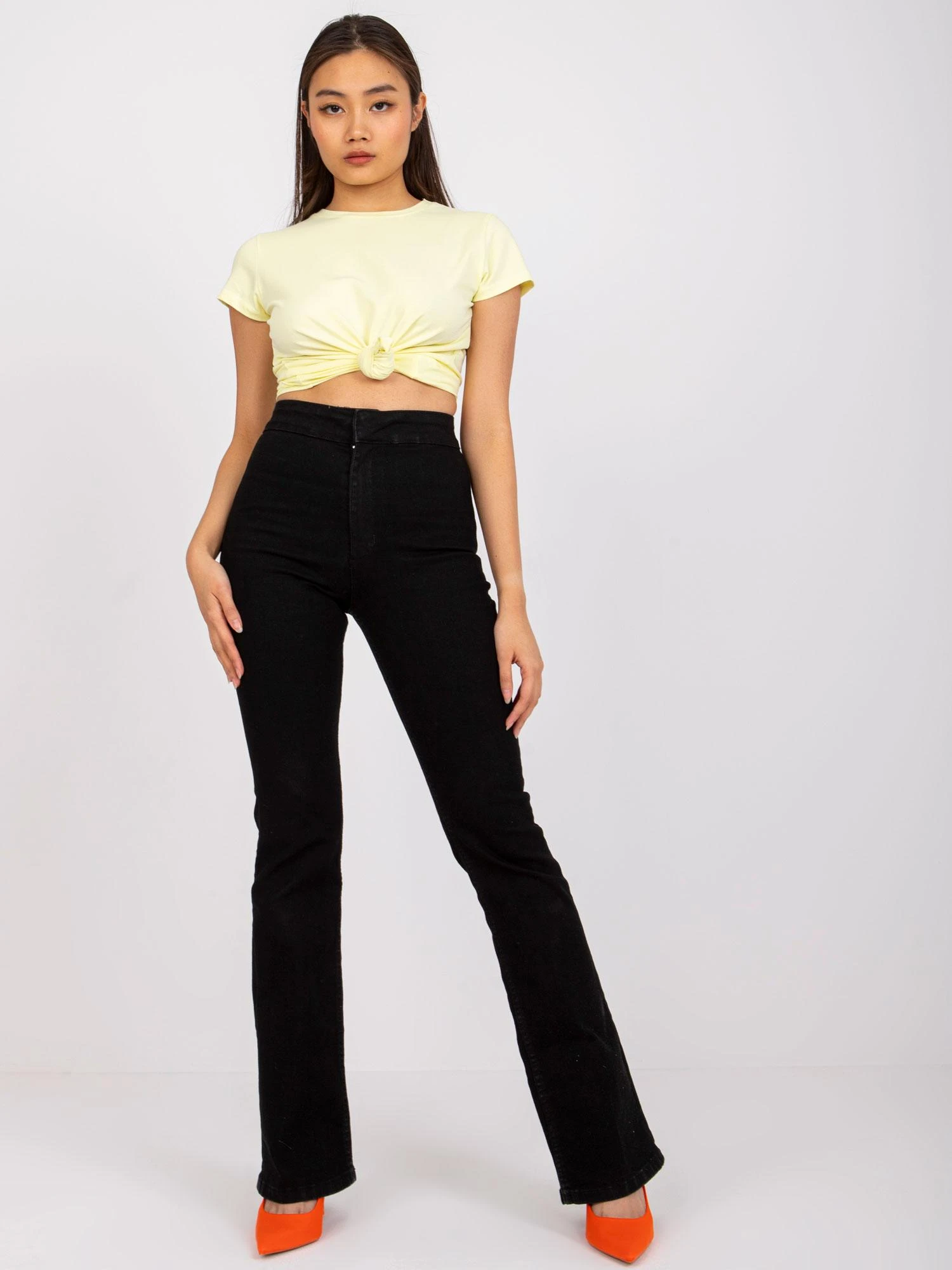 Basic Feel Good Marškinėliai-RV-TS-4623.93-šviesiai geltoni