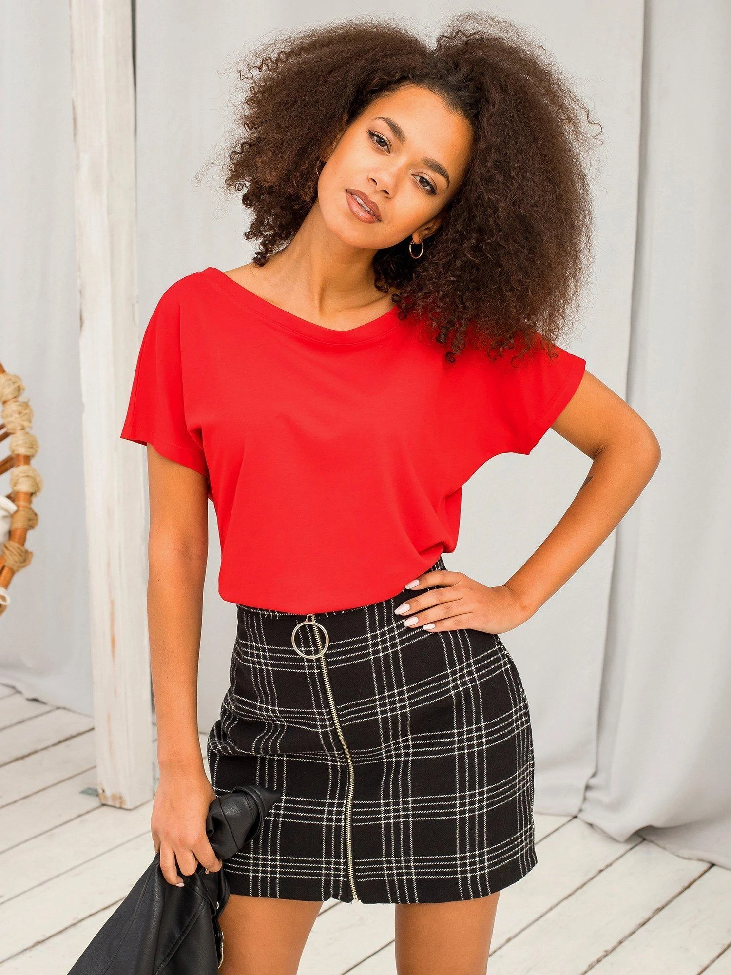 Basic Feel Good Marškinėliai-RV-TS-4662.38P-raudona