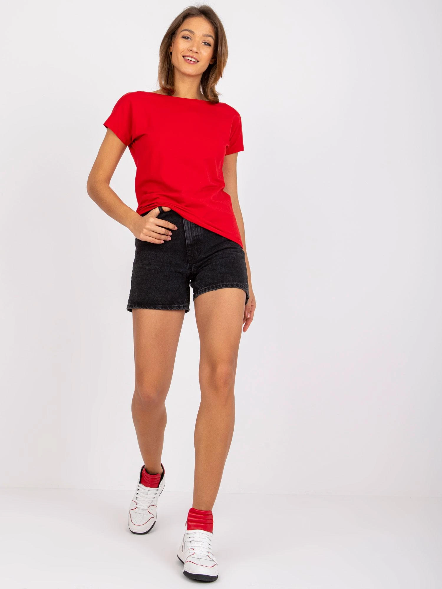 Basic Feel Good Marškinėliai-RV-TS-4662.38P-raudona