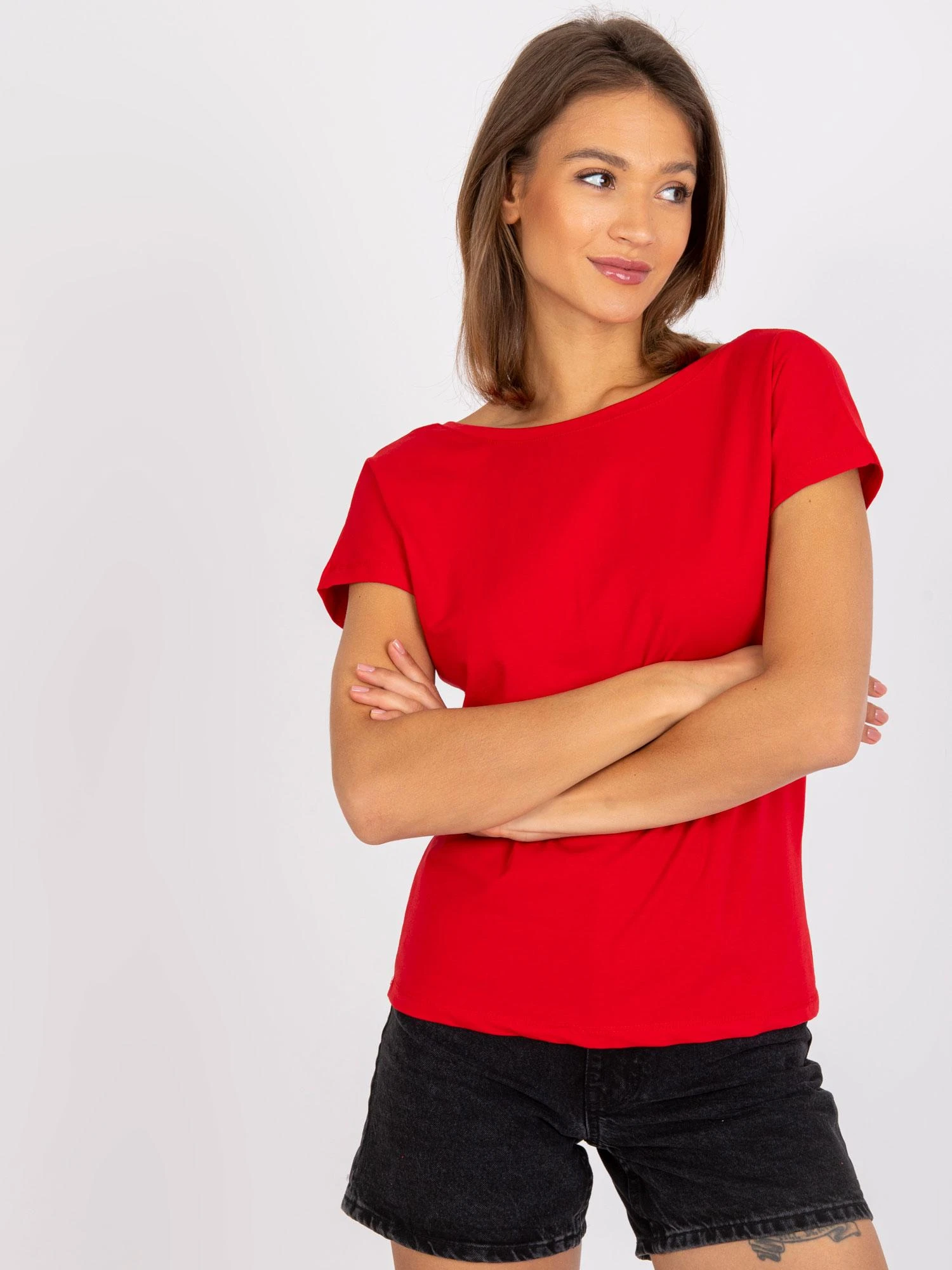 Basic Feel Good Marškinėliai-RV-TS-4662.38P-raudona