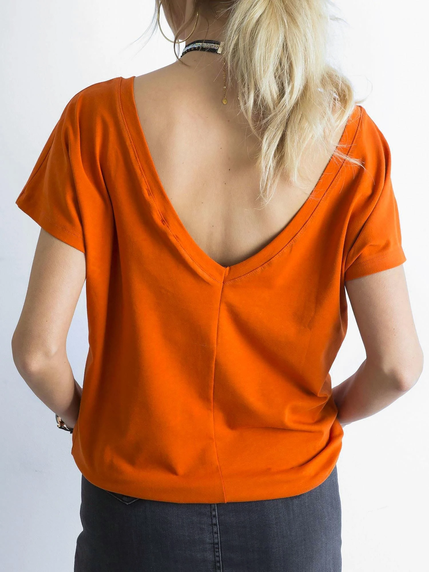 Basic Feel Good Marškinėliai-RV-TS-4662.39P-tamsiai oranžiniai