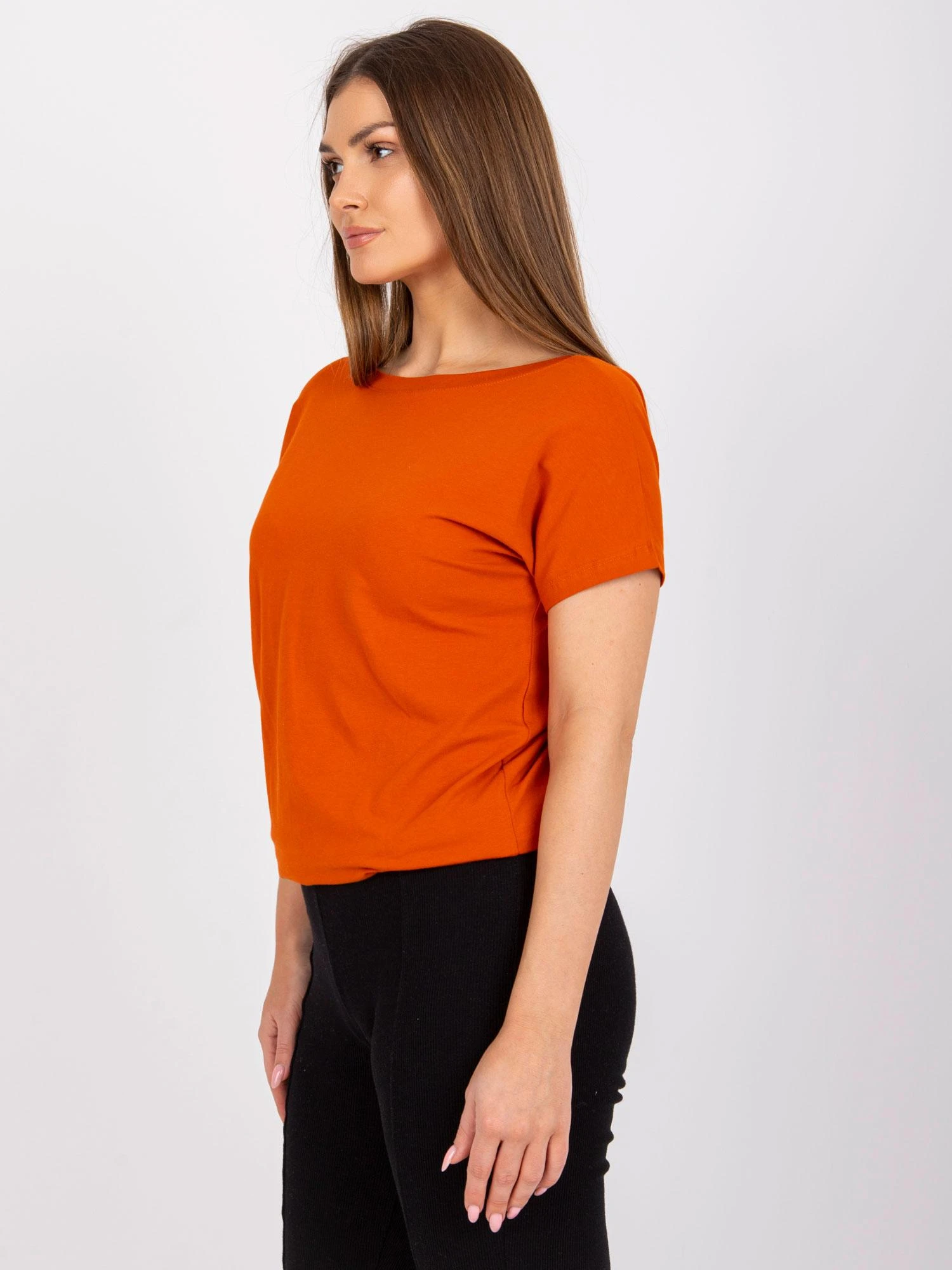 Basic Feel Good Marškinėliai-RV-TS-4662.39P-tamsiai oranžiniai