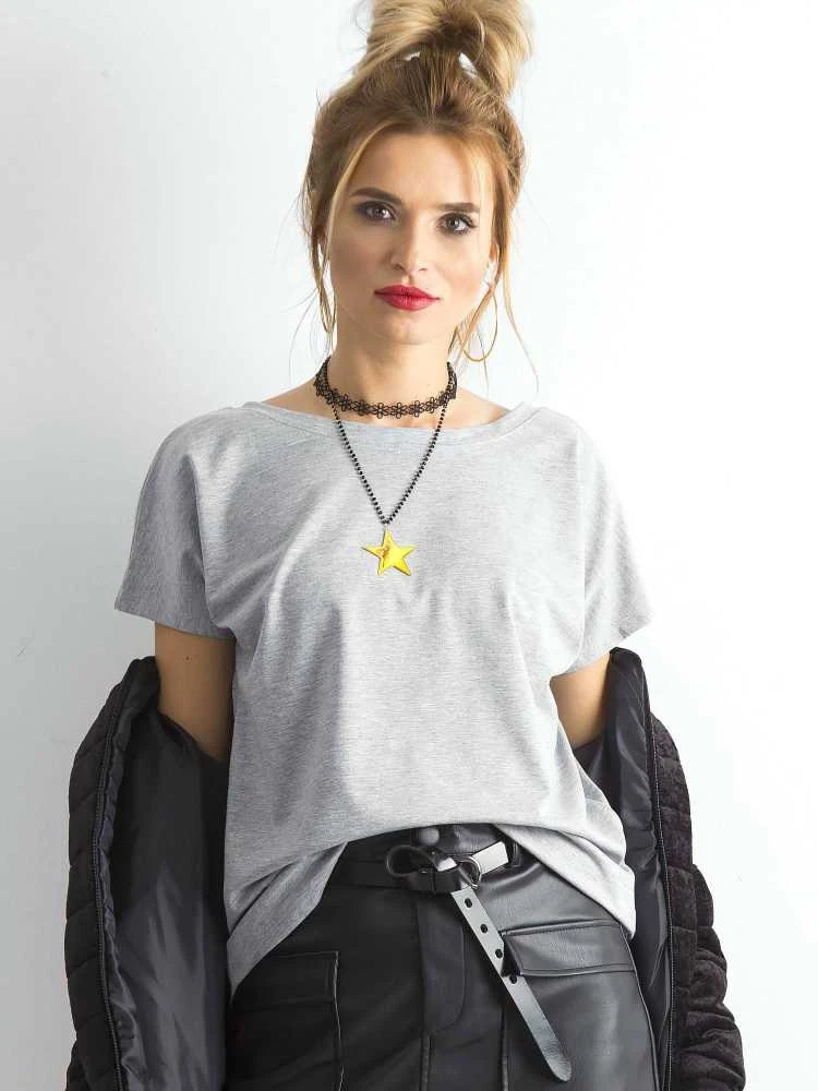 Basic Feel Good Marškinėliai-RV-TS-4662.39P-pilka