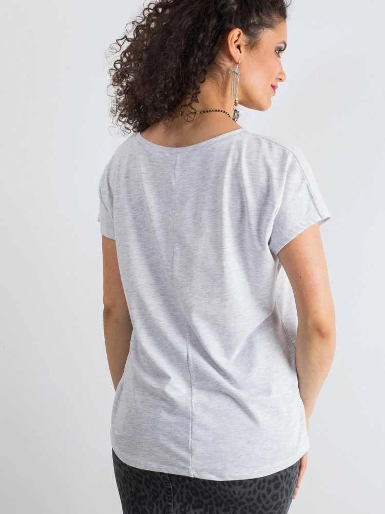 Basic Feel Good Marškinėliai-RV-TS-4832.27P-šviesiai pilka