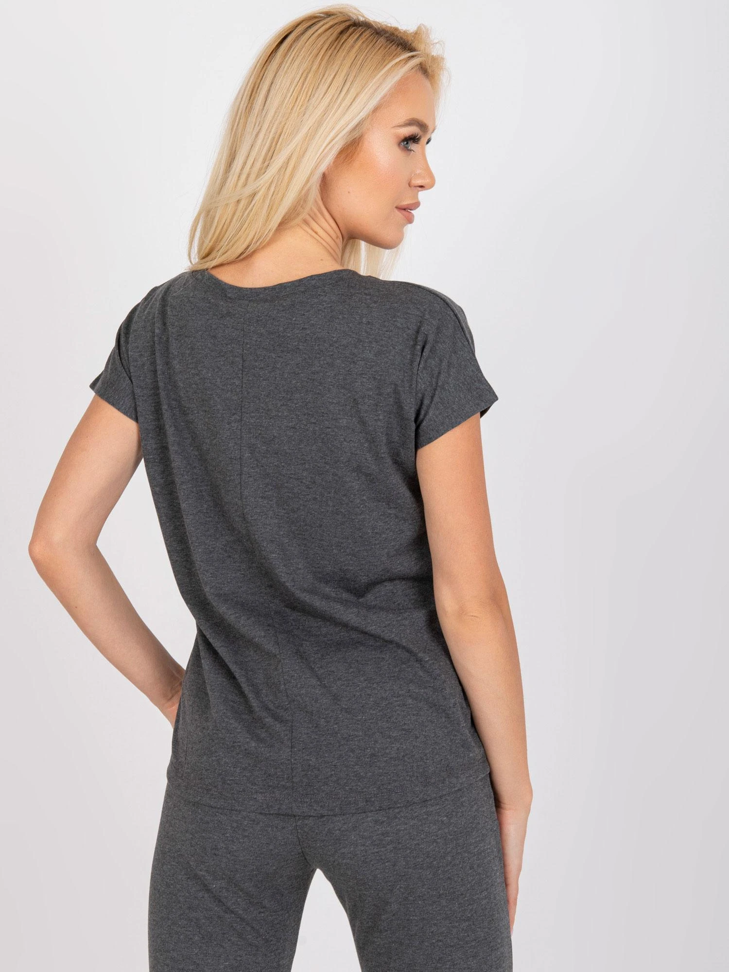 Basic Feel Good Marškinėliai-RV-TS-4832.28P-tamsiai pilki