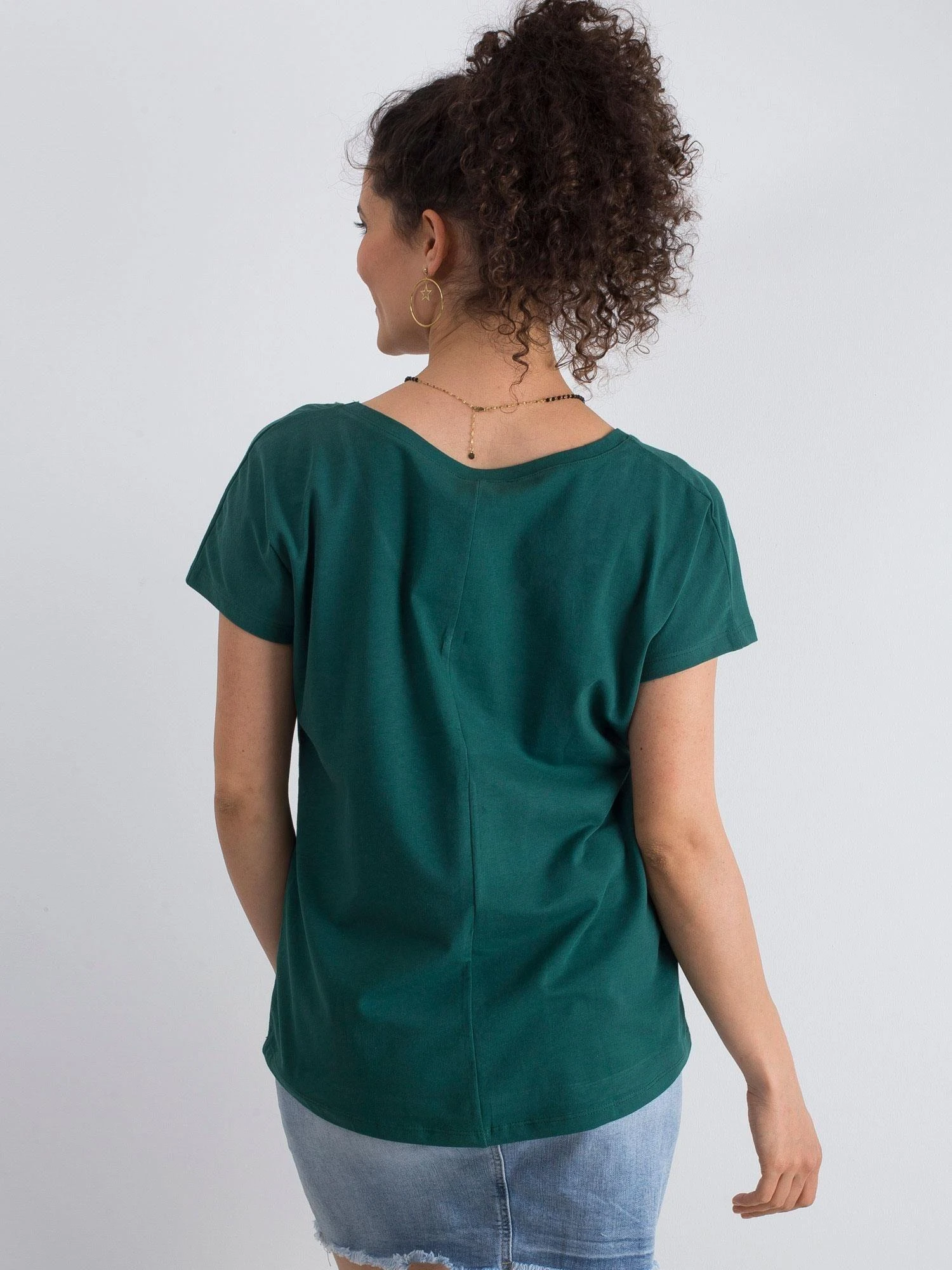 Basic Feel Good Marškinėliai-RV-TS-4832.35P-tamsiai žalia
