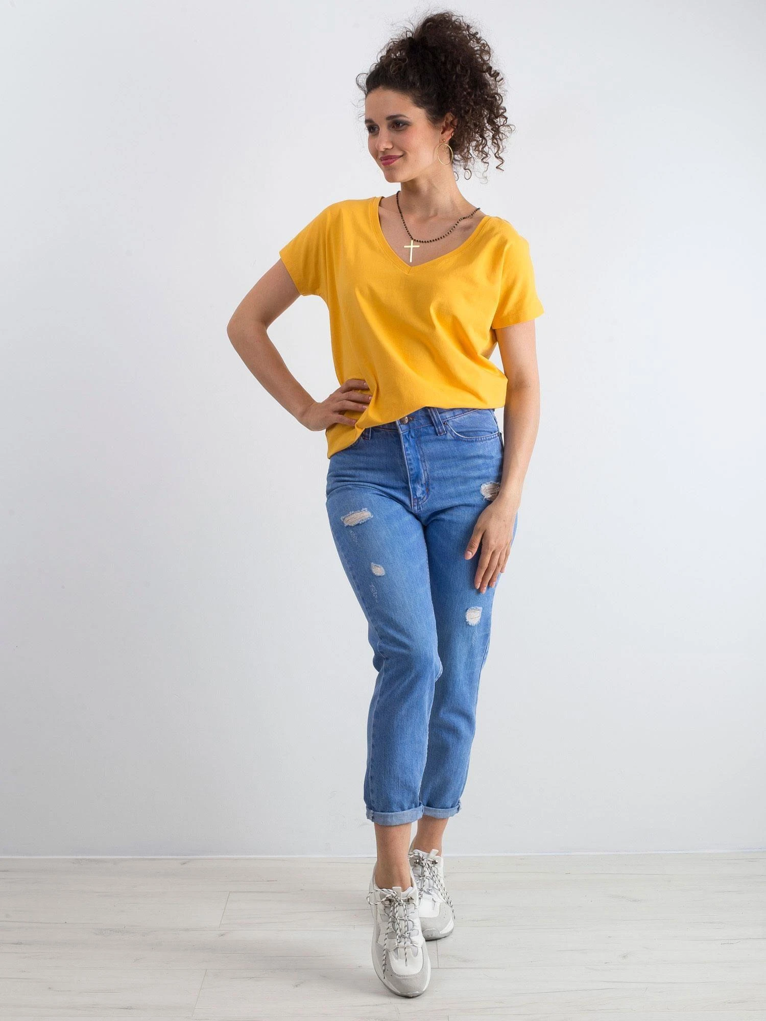 Basic Feel Good Marškinėliai-RV-TS-4832.37P-šviesiai oranžinė