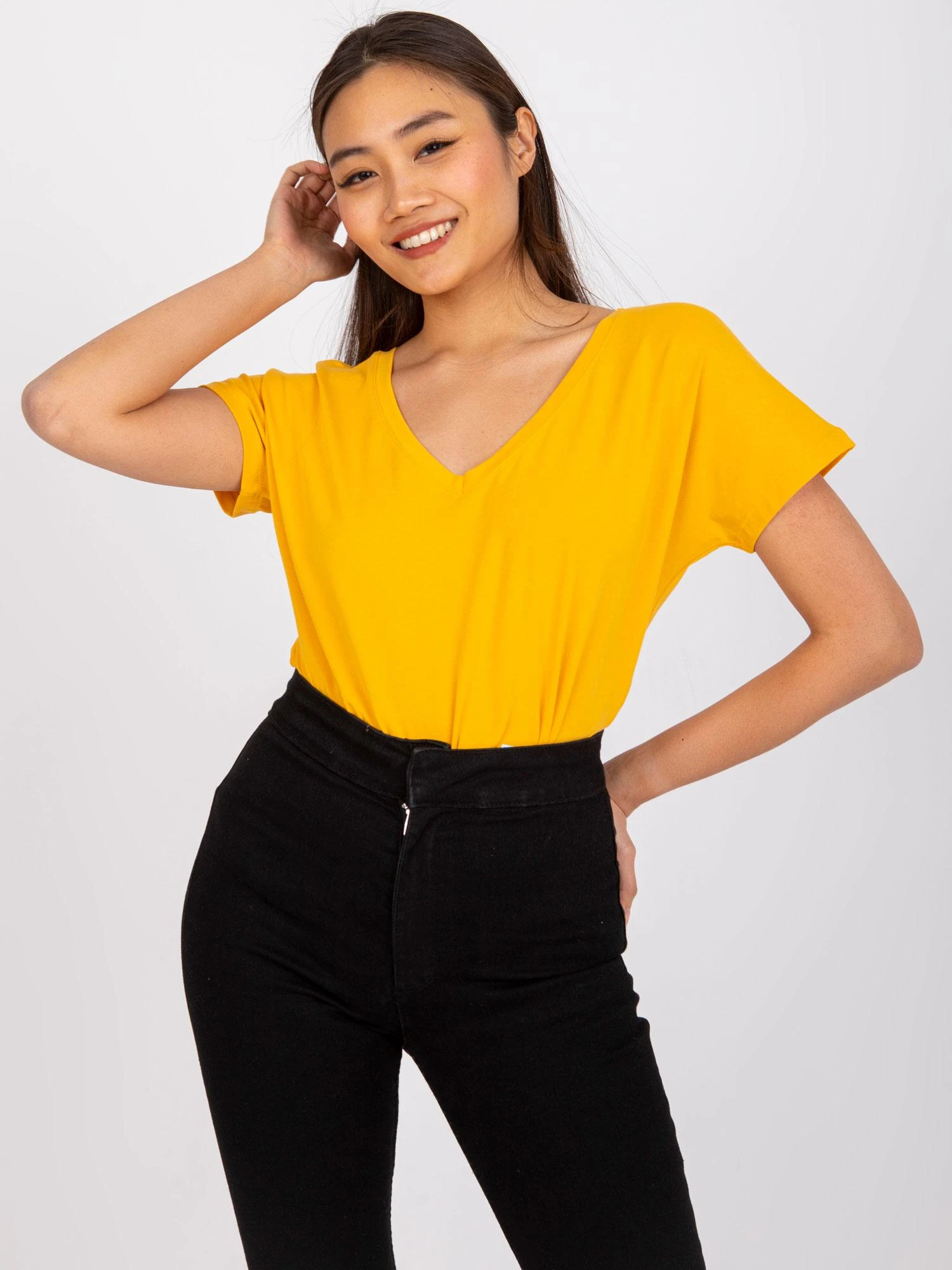 Basic Feel Good Marškinėliai-RV-TS-4832.37P-šviesiai oranžinė