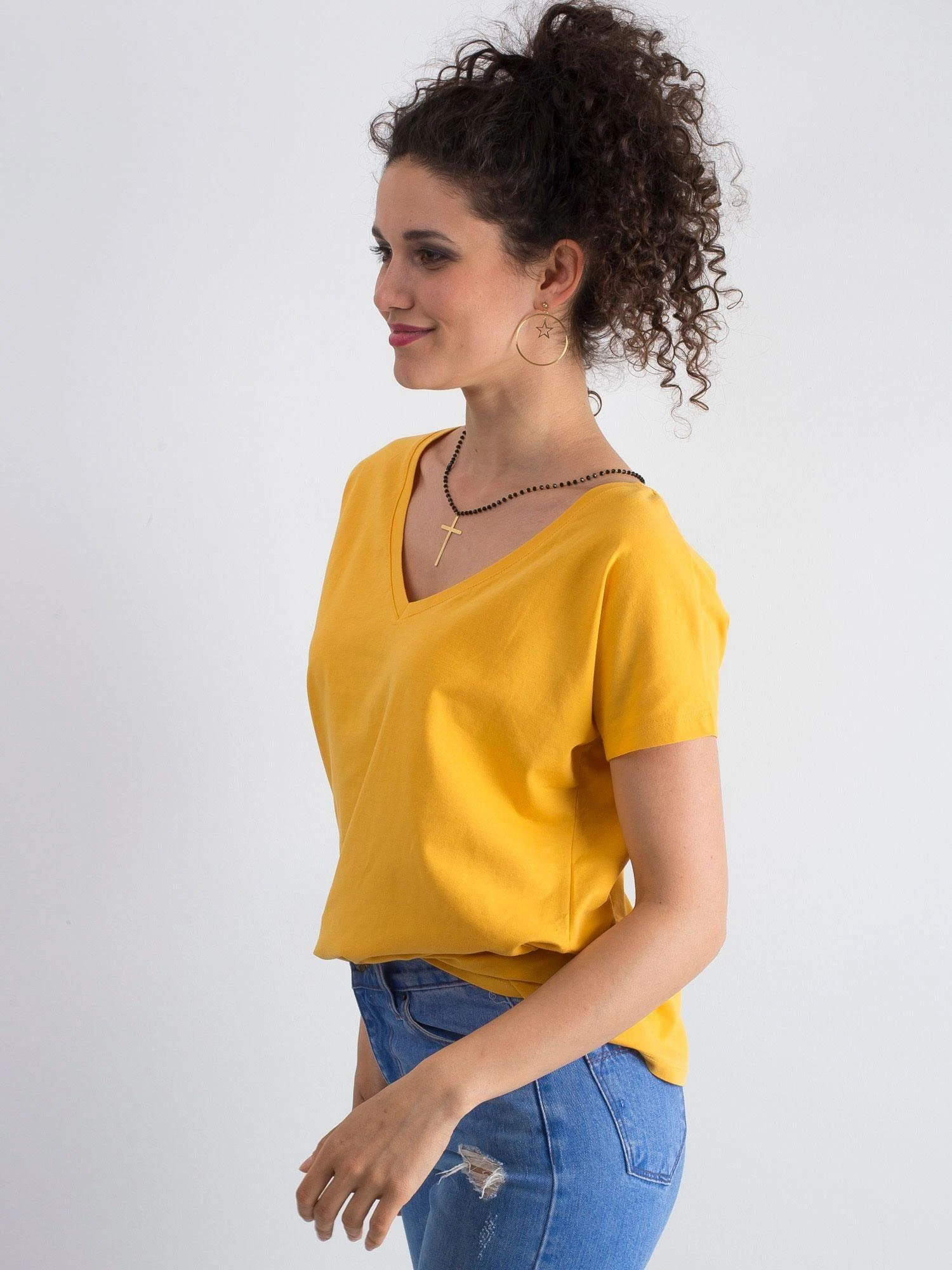 Basic Feel Good Marškinėliai-RV-TS-4832.37P-šviesiai oranžinė