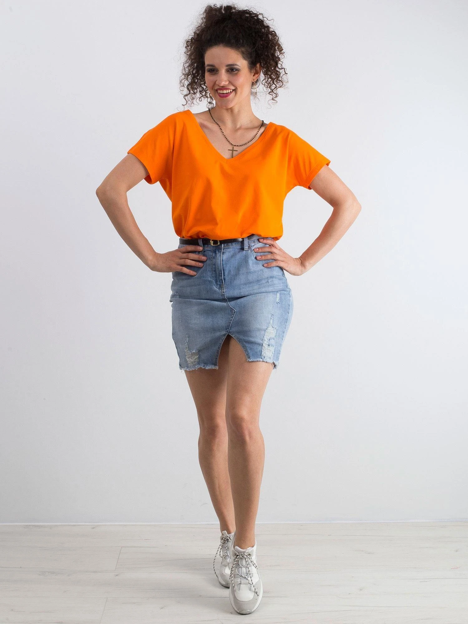Basic Feel Good Marškinėliai-RV-TS-4832.39P-oranžiniai