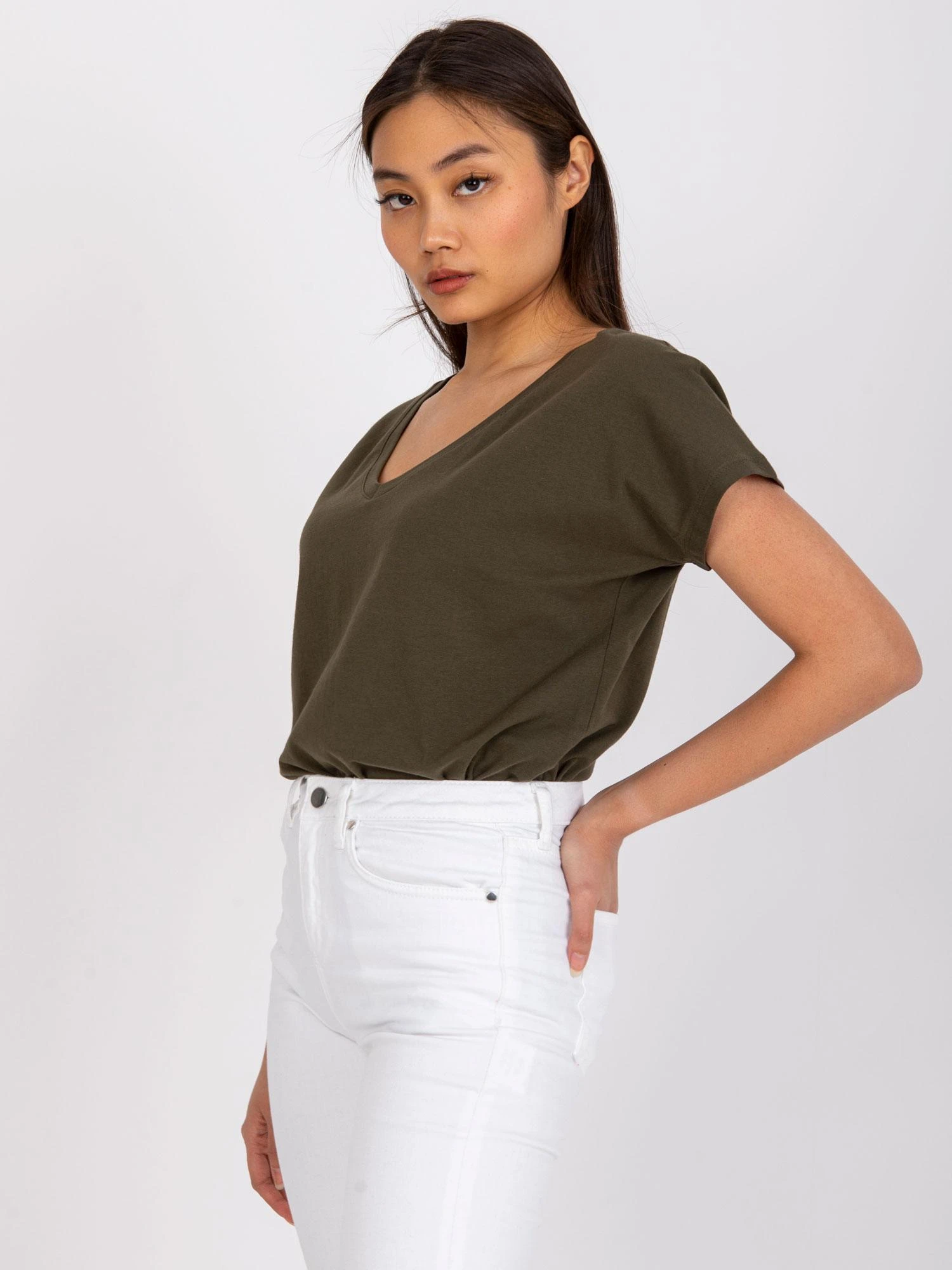 Basic Feel Good Marškinėliai-RV-TS-4832.40P-chaki